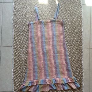 American Eagle midi dress for women color pastels summer/spring picnic outfit